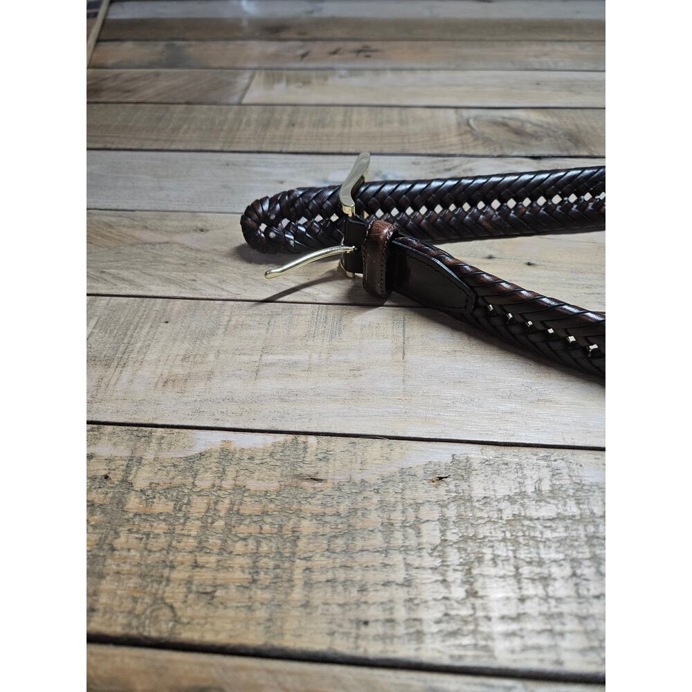 Fossil Mens Braided Belt Brown Size 36 - Picture 2 of 6